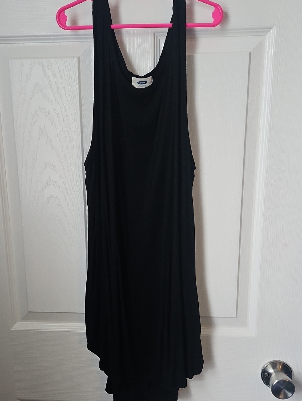 Old Navy Black Asymmetrical Tank Tunic